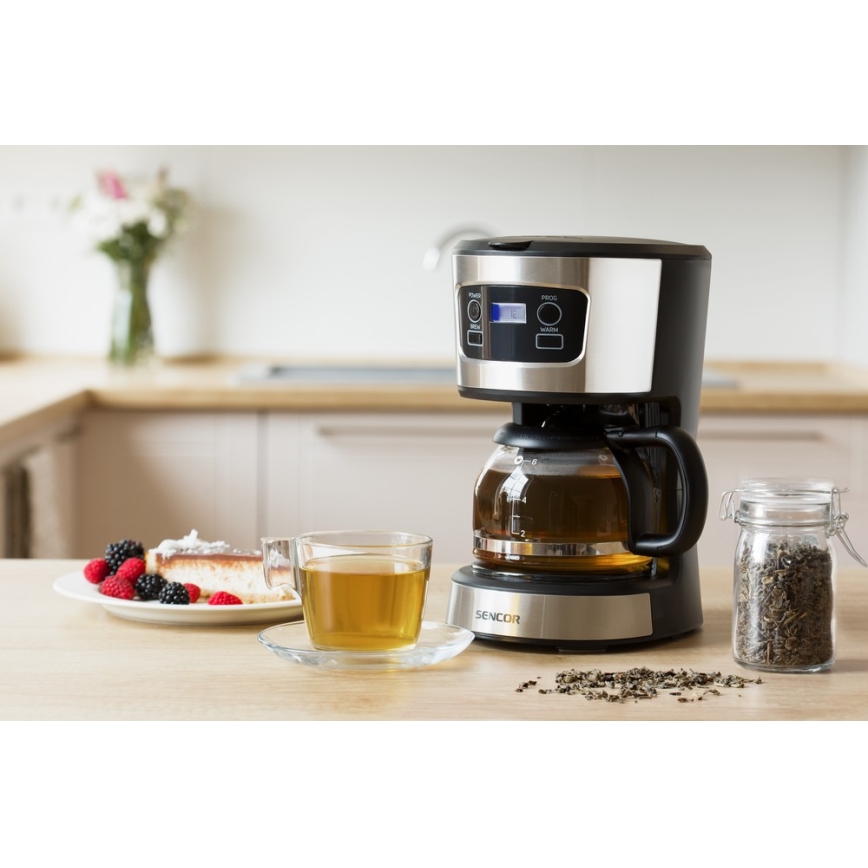 Sencor - Καφετιέρα φίλτρου με οθόνη LCD 700W/230V