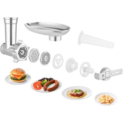 Sencor - Κουζινομηχανή με ανοξείδωτο μπολ 1700W/230V ματ χρώμιο