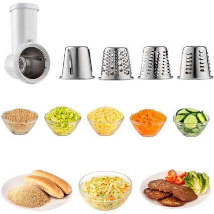 Sencor - Κουζινομηχανή με ανοξείδωτο μπολ 1700W/230V ματ χρώμιο