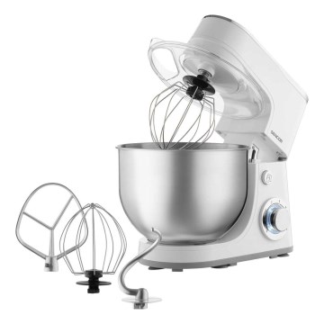 Sencor - Κουζινομηχανή με ανοξείδωτο κάδο 1300W/230V λευκή