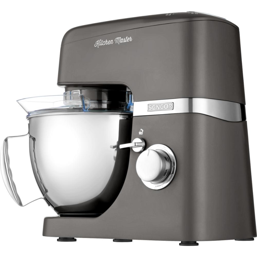 Sencor - Κουζινομηχανή με μπολ από ανοξείδωτο ατσάλι 1000W/230V γκρι