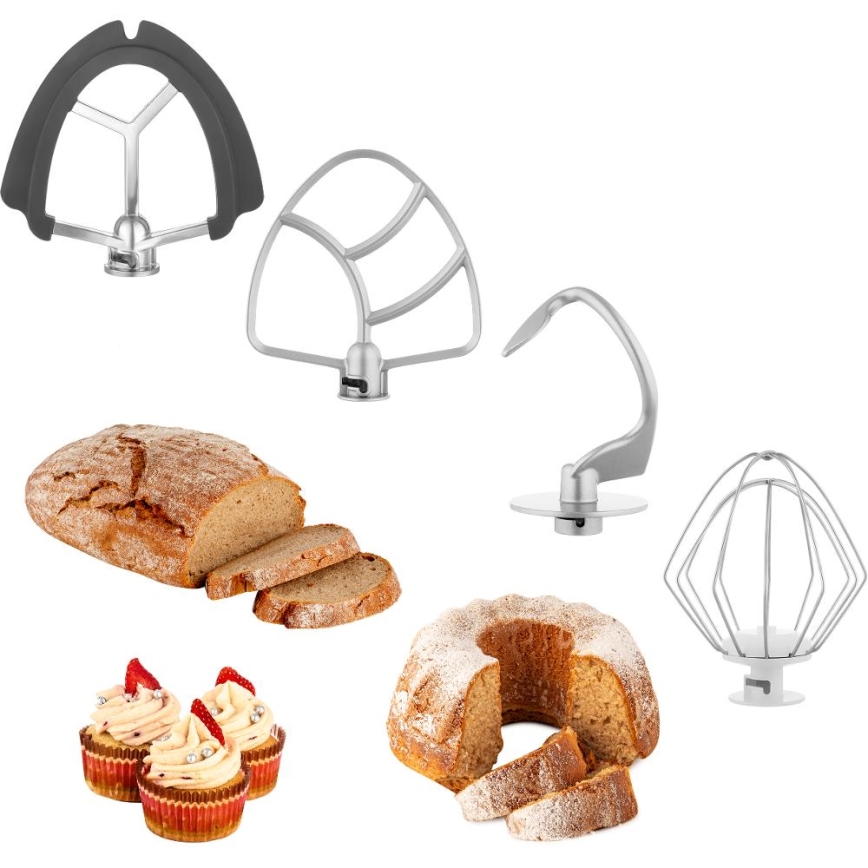 Sencor - Κουζινομηχανή με μπολ από ανοξείδωτο ατσάλι 1000W/230V γκρι