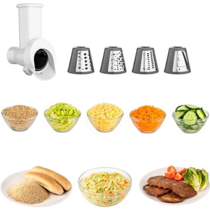 Sencor - Κουζινομηχανή με μπολ από ανοξείδωτο ατσάλι 1000W/230V γκρι