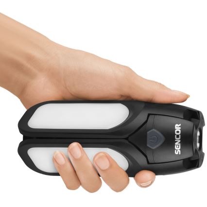 Sencor - Επαναφορτιζόμενο LED φανάρι κατασκήνωσης με ηλιακό πάνελ LED/3W/1600 mAh IPX4