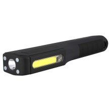 Sencor - LED Φακός LED/1W/2xAAA + LED/3W/COB