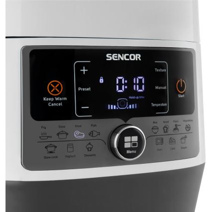 Sencor - Multifunctional electric pressure cooker 5,5 l 1000W/230V λευκό/μαύρο