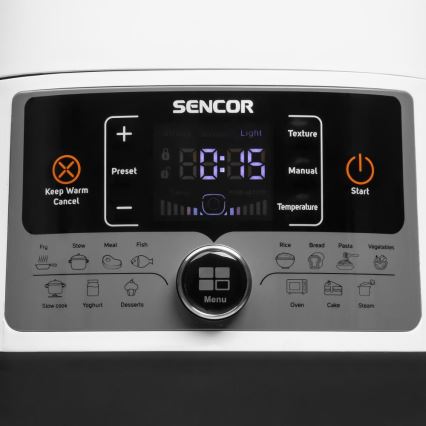 Sencor - Multifunctional electric pressure cooker 5,5 l 1000W/230V λευκό/μαύρο