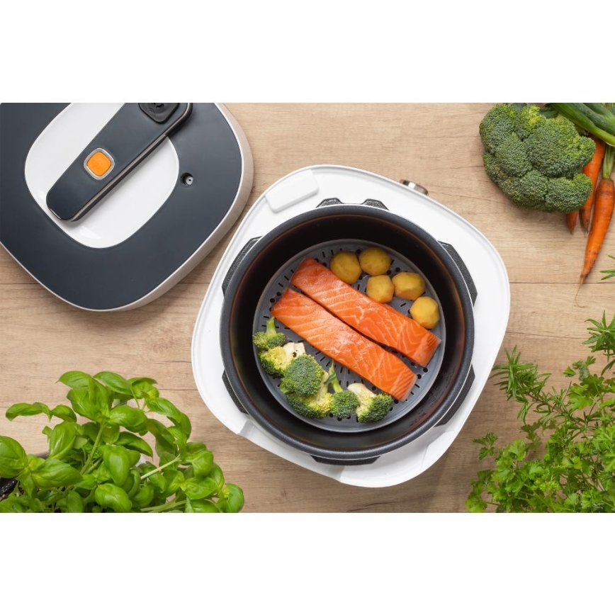 Sencor - Multifunctional electric pressure cooker 5,5 l 1000W/230V λευκό/μαύρο