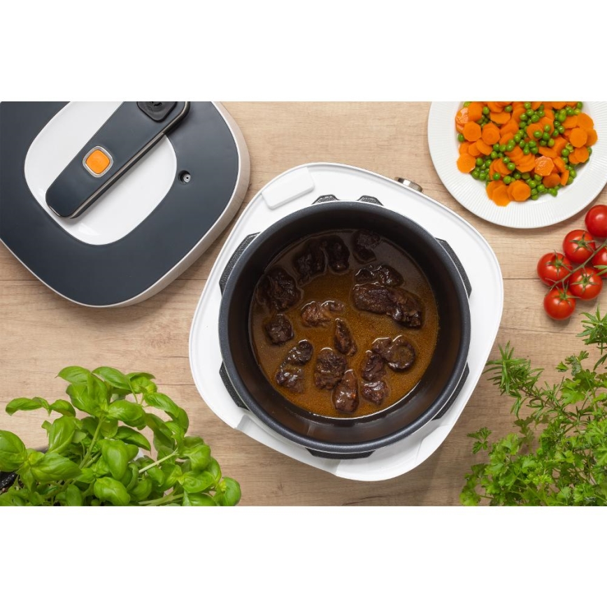 Sencor - Multifunctional electric pressure cooker 5,5 l 1000W/230V λευκό/μαύρο