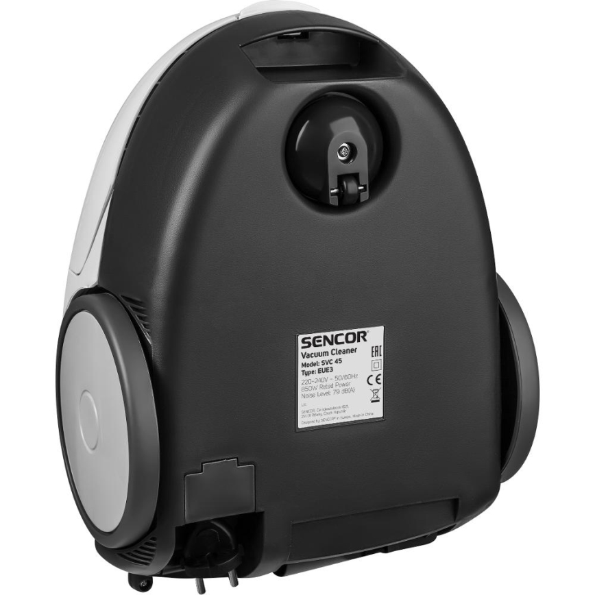 Sencor - Ηλεκτρική σκούπα με σακούλα 1,5 l 850W/230V λευκό