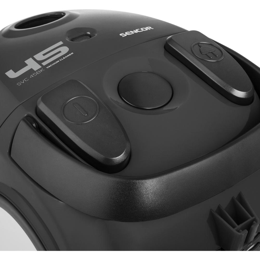 Sencor - Ηλεκτρική σκούπα με σακούλα 1,5 l 850W/230V μαύρο