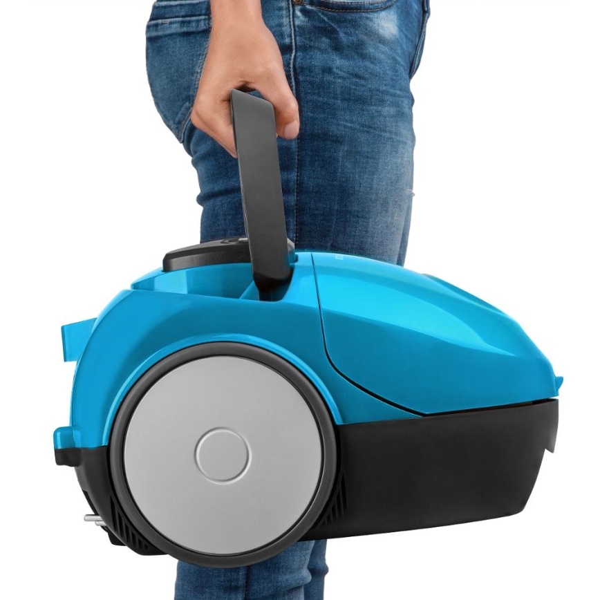 Sencor - Ηλεκτρική σκούπα με σακούλα 1,5 l 850W/230V μπλε/μαύρο