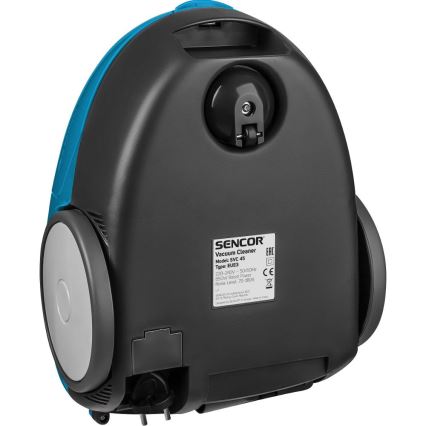 Sencor - Ηλεκτρική σκούπα με σακούλα 1,5 l 850W/230V μπλε/μαύρο