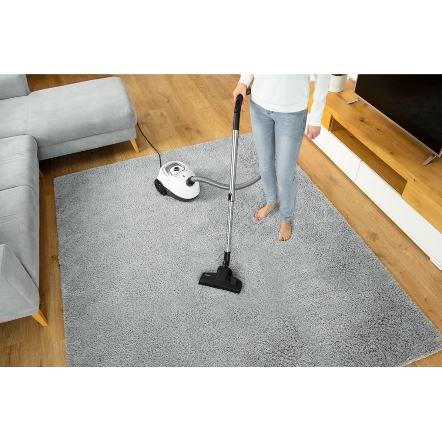 Sencor - Ηλεκτρική σκούπα με σακούλα 2 l 700W/230V λευκό