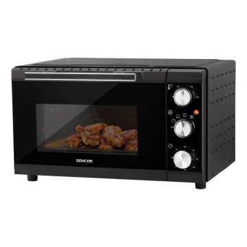 Sencor - Ηλεκτρικός φούρνος 20 l 1650W/230V μαύρο