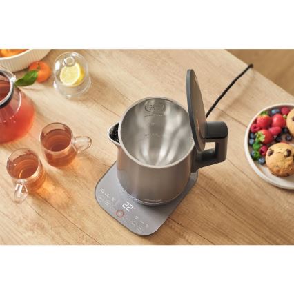 Sencor - Ηλεκτρικός βραστήρας με ρύθμιση θερμοκρασίας, χωρητικότητας 1,7 l, 1800W/230V, ανοξείδωτος