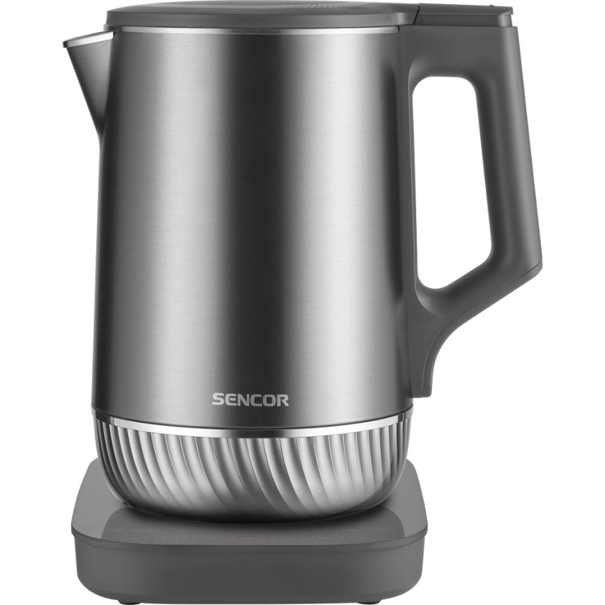 Sencor - Ηλεκτρικός βραστήρας με ρύθμιση θερμοκρασίας, χωρητικότητας 1,7 l, 1800W/230V, ανοξείδωτος