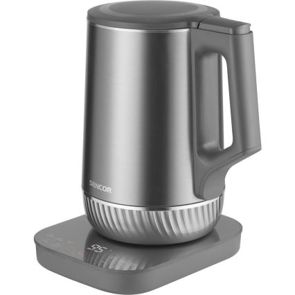 Sencor - Ηλεκτρικός βραστήρας με ρύθμιση θερμοκρασίας, χωρητικότητας 1,7 l, 1800W/230V, ανοξείδωτος