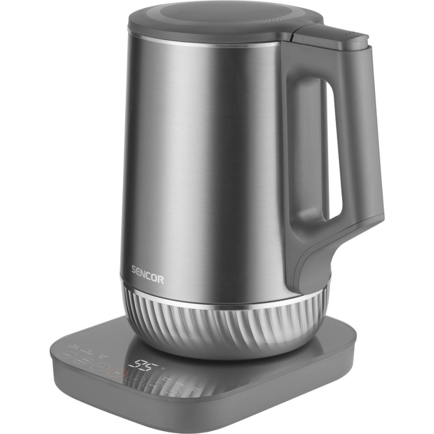 Sencor - Ηλεκτρικός βραστήρας με ρύθμιση θερμοκρασίας, χωρητικότητας 1,7 l, 1800W/230V, ανοξείδωτος