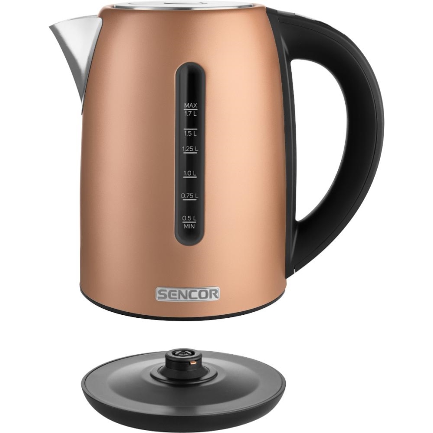 Sencor - Ηλεκτρικός βραστήρας με θερμορύθμιση 1,7 l 2150W/230V χάλκινος