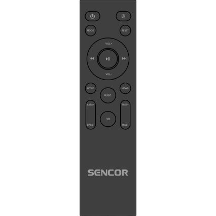 Sencor - Ηχομπάρα 200W/230V με τηλεχειριστήριο
