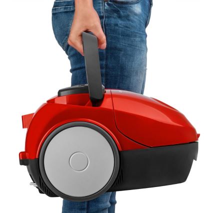 Sencor - Σκούπα με σακούλα 1,5 l 850W/230V κόκκινη/μαύρη