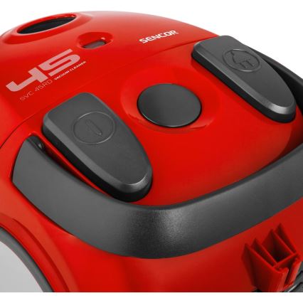 Sencor - Σκούπα με σακούλα 1,5 l 850W/230V κόκκινη/μαύρη