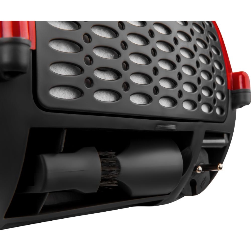 Sencor - Σκούπα με σακούλα 1,5 l 850W/230V κόκκινη/μαύρη