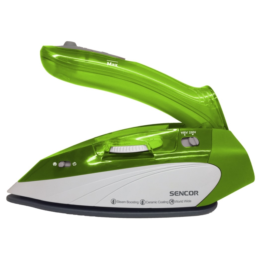 Sencor - Σίδερο ταξιδιού ατμού 1100W/115V/230V πράσινο
