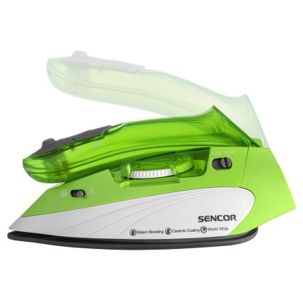 Sencor - Σίδερο ταξιδιού ατμού 1100W/115V/230V πράσινο