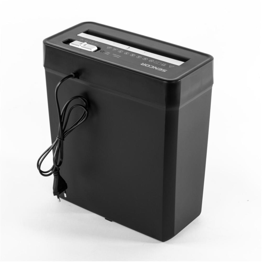 Sencor - Paper shredder A4 volume 10 l 190W/230V μαύρο