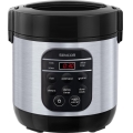 Sencor - Πολυλειτουργικός ρυζομάγειρας 350W/230V 0,6 l ανοξείδωτος/μαύρος
