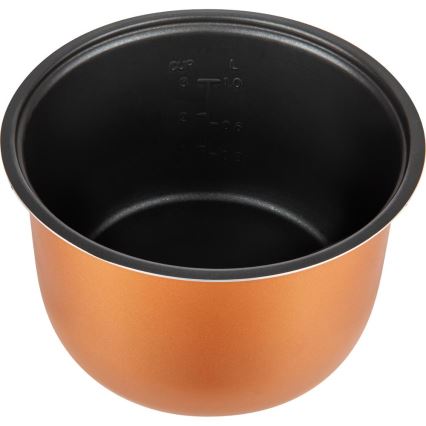 Sencor - Πολυλειτουργικός ρυζομάγειρας 350W/230V 0,6 l ανοξείδωτος/μαύρος