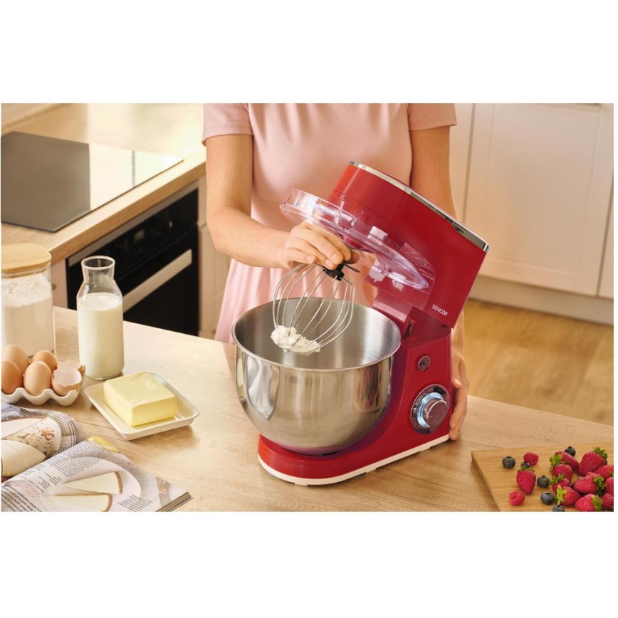 Sencor - Πολυμηχάνημα κουζίνας με ανοξείδωτο κάδο 1300W/230V κόκκινο