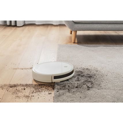 Sencor - Robotic vacuum cleaner με ένα mop 2σε1 18W/1500 mAh λευκό + τηλεχειριστήριο