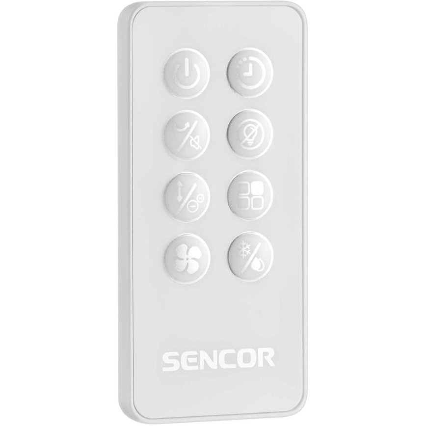 Sencor - Smart mobile air cooler 60W/230V Wi-Fi λευκό + τηλεχειριστήριο