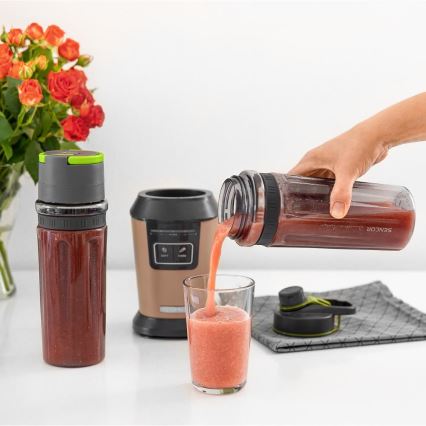 Sencor - Smoothie μπλέντερ με αξεσουάρ 800W/230V χάλκινο