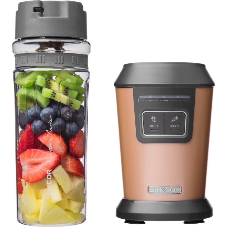 Sencor - Smoothie μπλέντερ με αξεσουάρ 800W/230V χάλκινο
