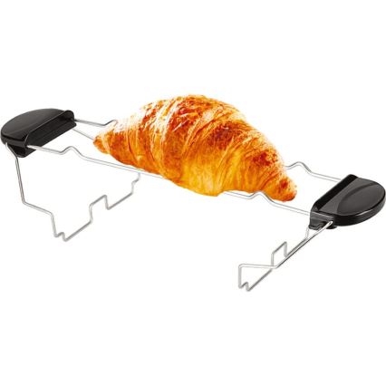 Sencor - Τοστιέρα για δύο φέτες με σχάρα ζεστάματος 1000W/230V ασημί