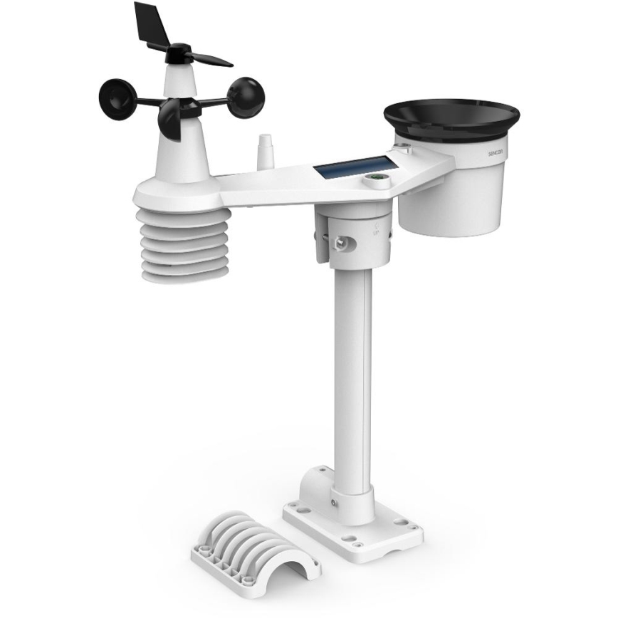 Sencor - Επαγγελματικός μετεωρολογικός σταθμός με έγχρωμη οθόνη LCD 5V 1xCR2032 + 3xAA + 2xAA Wi-Fi Tuya