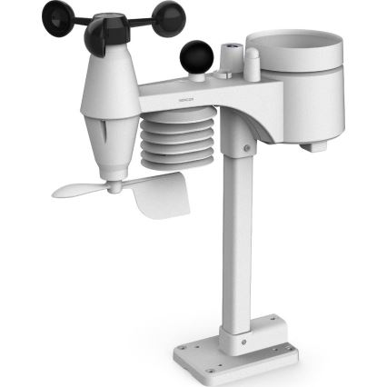 Sencor - Επαγγελματικός μετεωρολογικός σταθμός με έγχρωμη οθόνη LCD και ξυπνητήρι, 5V/1xCR2032 + 3xAA