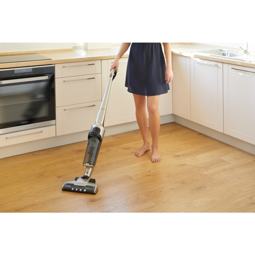 Sencor- Επαναφορτιζόμενη σκούπα χειρός με ενσωματωμένο σκουπάκι & σφουγγαρίστρα 150W/36V 2150 mAh