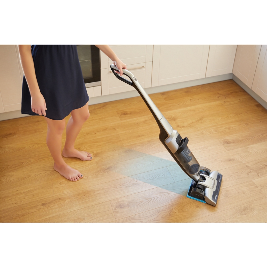 Sencor- Επαναφορτιζόμενη σκούπα χειρός με ενσωματωμένο σκουπάκι & σφουγγαρίστρα 150W/36V 2150 mAh