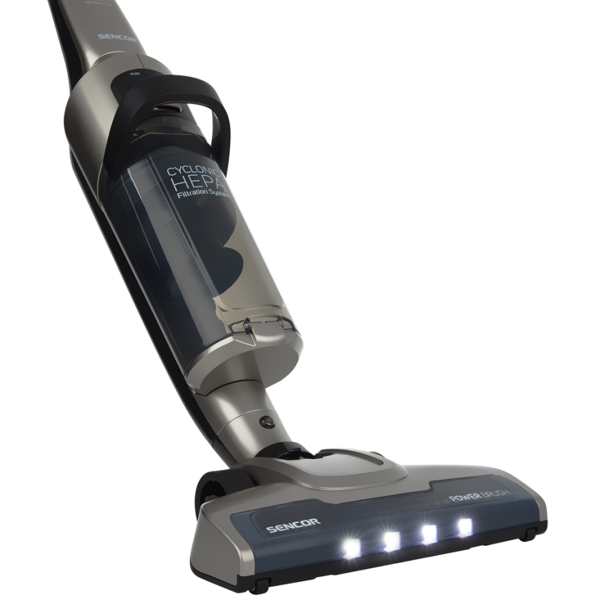 Sencor- Επαναφορτιζόμενη σκούπα χειρός με ενσωματωμένο σκουπάκι & σφουγγαρίστρα 150W/36V 2150 mAh