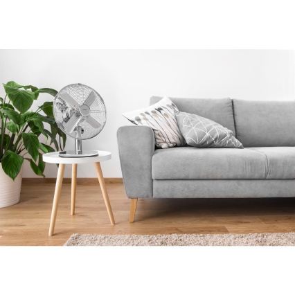 Sencor - Επιτραπέζιος ανεμιστήρας 35W/230V γυαλιστερό χρώμιο