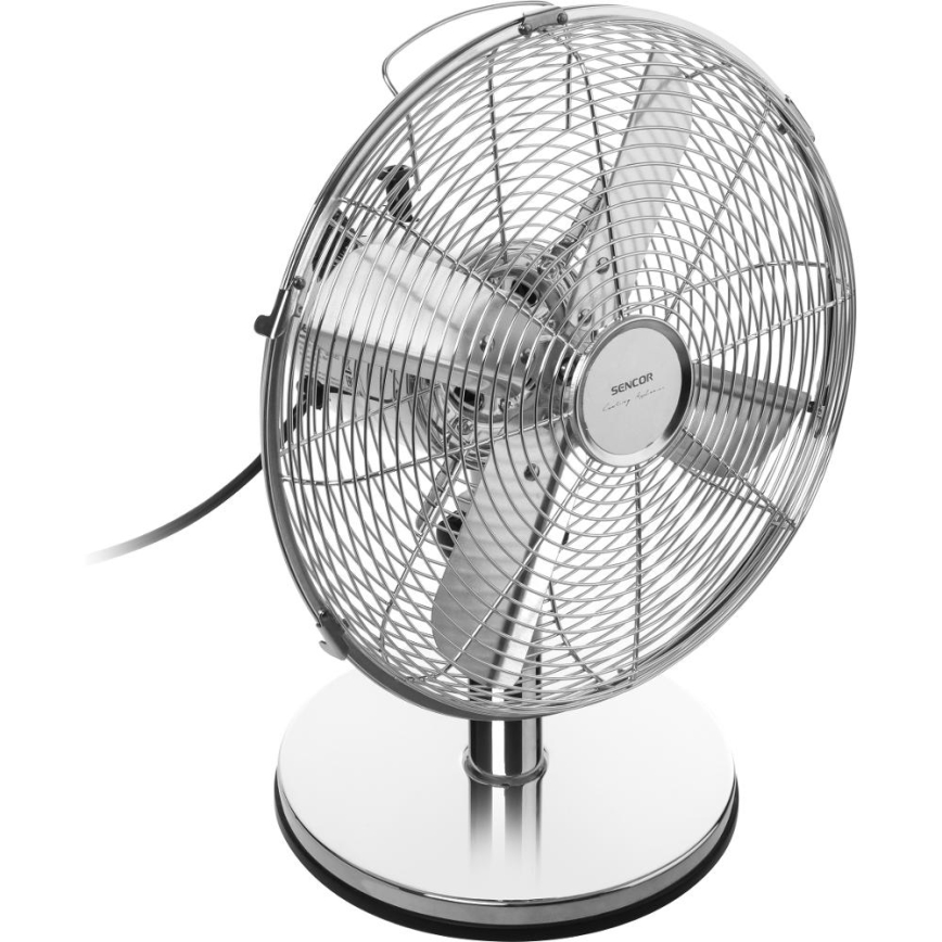 Sencor - Επιτραπέζιος ανεμιστήρας 35W/230V γυαλιστερό χρώμιο
