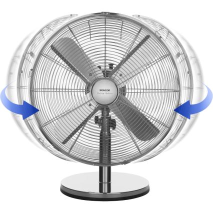 Sencor - Επιτραπέζιος ανεμιστήρας 50W/230V σε γυαλιστερό χρώμιο