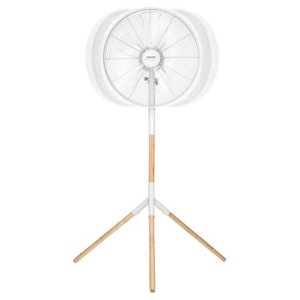 Sencor - Επιδαπέδιος ανεμιστήρας 50W/230V Ø 40 cm λευκό/οξιά