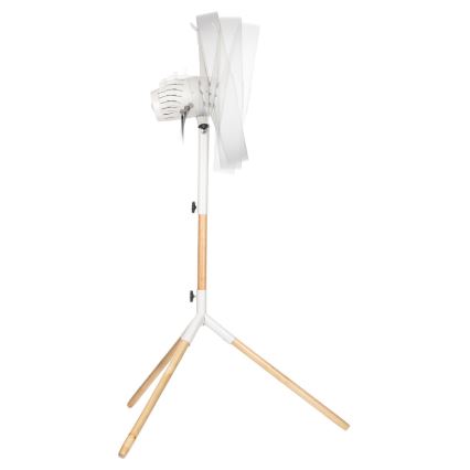 Sencor - Επιδαπέδιος ανεμιστήρας 50W/230V Ø 40 cm λευκό/οξιά