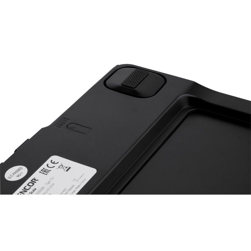 Sencor - Έξυπνη προσωπική ζυγαριά γυμναστικής 1xCR2032 μαύρο